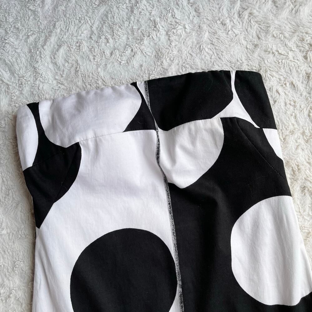 Cache strapless polka dot flower mini dress white black floral‎ vintage Y2K 4 - Picture 11 of 16